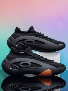 男士运动休闲鞋篮球鞋透气跑步鞋男士网面健身鞋高端男鞋大码新款休闲滑板鞋男士透气运动鞋轻便舒适百搭时尚运动休闲鞋系带男鞋运动鞋