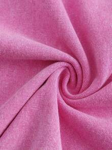 1 Piece, 230G Double-Sided Water Wash, Modelo1 Piece, Washed Printed T-Shirt 230g, High-Quality Batik Cotton Retro Fashion Brand T-Shirt, A Certain Thickness Suitable For Summer T-Shirts, Holiday Gifts. - 玫紅色 - 查看 3