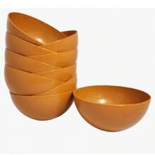 Kit 10 Units Plastic Bowls 370ml - Orange - View 2