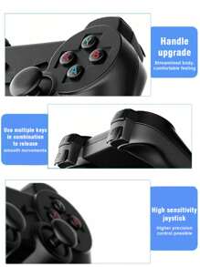 1 Set tragbare Handheld-Spielekonsole mit 5-Zoll-HD-Bildschirm, unterstützt kabelloses 2-Spieler-Gamepad, mit 30.000 nostalgischen Retro-Klassikern und 30 Simulatoren wie PS1/GBA, mit tragbarem Arcade-Joystick, ideal als Geschenk zum Geburtstag oder Feiertag für Männer und Ehemänner