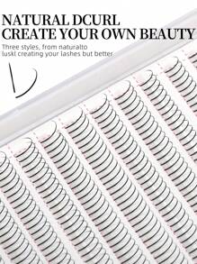 DAIFIYAN 480 Clusters Wispy Spike Lashes Manga Lash Cluster Matte Black Natural Russian Volume Eyelash Extensions 0.07 C D Curl 8-15mm Mixed Tray A/M Shape Premade Wispy Fans Individual False Eyelashes