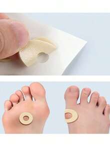 45/30/15pcs Waterproof Self-Adhesive Corn Plasters With Foam Pads, Relieve Shoe Pressure Pain. Foot Pads, Blister Prevention Stickers, Callus Patches - Apricot - View 5