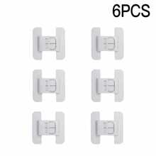 10 pièces/6 pièces/4 pièces conviennent pour les serrures et les armoires de rangement des réfrigérateurs blancs, des tiroirs ou des armoires. Empêche la poussière de pénétrer dans l'armoire, empêche les fuites d'air du réfrigérateur, protège les enfants contre le pincement des doigts.