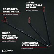 Dividido con aplicación de entrenamiento flexible - Ajustable con 3 patas para estiramientos, mejora el rango de movimiento, flexibilidad de piernas y ingle, con temporizador de estiramiento desmontable, adecuado para artes marciales, artes marciales mixtas, yoga - 1 - Ver 3