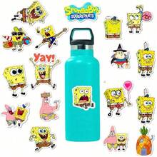 Nickelodeon 50 件装乙烯基贴纸，适用于水瓶，乙烯基防水 DIY 贴花，适用于笔记本电脑、手机、安全帽、滑板、剪贴簿、保险杠，可作为送给妈妈、爸爸、奶奶、爸爸、老师、姐妹、兄弟、朋友的有趣情人节礼物，儿童水瓶，贴纸>儿童贴纸，儿童纹身，架子上的精灵，安全帽贴纸，儿童水瓶