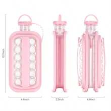 1 Stück/1 Packung Outdoor Eiswürfelbereiter, Sommer Eiswürfelbereiter, Eiswürfelform Wasserflasche, Tragbare Outdoor Wasserflasche, Weiß/Rosa/Grau Eiswürfelbereiter, Wasserflasche, Multifunktional, Geeignet für Eisherstellung, Outdoor, Grillfeste, Partys, Kurztrips, Picknicks