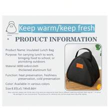 1 Stück neue dreieckige Reiseball Tasche, tragbare Lunch Tasche, Minimalistisch Mode Lunch Tasche, Büro Ess Tasche, große Kapazität Picknick Tasche, Studenten Lunch Tasche, kein Lebensmittelkontakt