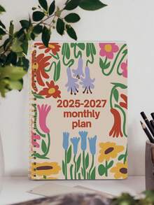 Trees A5 Monthly Planner 2025-2027, Simple Weekly And Monthly Planner Notebook Academic Year Calendar With Notes, 32 Pages, Office & School Supplies, Perfect Gifts - Multicolor - View 2