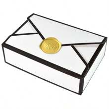 Set de 8/16/24 sellos de cera para sobres con diseño creativo en negro y blanco, con estampado dorado adecuado para cajas de regalo de boda, compromiso, fiestas de boda y uso en feriados