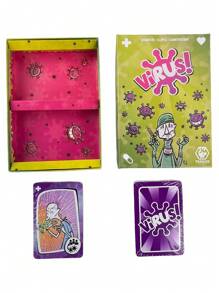 1 Pieza Juego de Cartas de Enfermedades Infecciosas - Juego de Pujas Educativo - Juego de Mesa Perfecto sobre Microbiología para Adolescentes y Adultos - Regalo de Ciencias Médicas para Enfermeros, Médicos, Profesores - Juego de Fiesta de Tarjetas de Infección Viral para Reuniones Familiares, Universidad, Amigos, Cumpleaños, Apto para 3-6 Jugadores