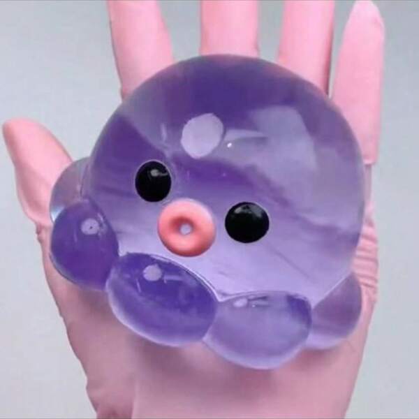 1 PIEZA Lindo juguete antiestrés de burbujas inyectables transparentes con forma de pulpo súper pegajoso (6cm/2.36) Juguete apretable portátil, perfecto para tener en el escritorio y relajarse en movimiento, juguete Tabas Squishy para adolescentes de 14+. Juego sensorial divertido y complicado, perfecto para regalos de Navidad, Halloween y cumpleaños para niños, convirtiéndolo en un regalo ideal para vacaciones. Juguetes Fidget