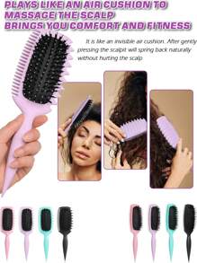 Cepillo para definir rizos | Cepillo para el cabello Pro Curl 2025 para rizos, ondas y bucles perfectamente definidos - Antiencrespamiento, deslizamiento suave, estilo de calidad de salón