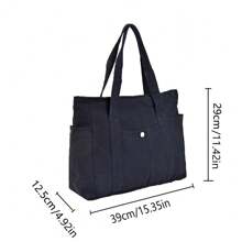 1 peça Bolsa Tote da Moda, Bolsa de Ombro de Canvas Multifuncional, Bolsa de Maternidade e Bebê