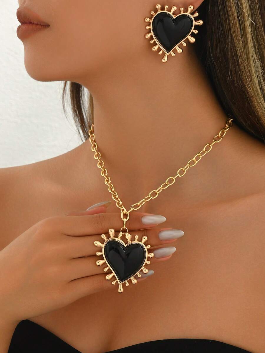 Bộ 3 vòng cổ thiết kế hoa hướng dương, thời trang, đa năng, thanh lịch, phong cách Âu Mỹ, thích hợp đeo hàng ngày, mùa xuân/hè - Nhiều màu - Xem 1