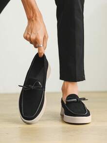 Summer Versatile Loafers Men Breathable Casual Soft-Sole Slip-On Breathable Shoes, Suitable For All Seasons Old Money Chic Autumn - Multicolor - View 9