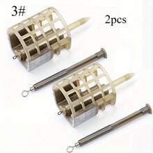 2pcs Portable Feeders Cage Lightweight Fishing Feeder Cage