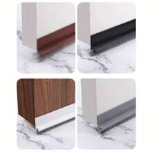Door Sealing Strip With Brush For Bedroom Door Bottom, Noise Reduction, Insect & Wind Proof, Adjustable Door Draft Stopper, Self-Adhesive, 1m Per Roll, Width Options 2cm/4cm
