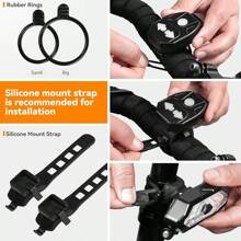 Smart Bicycle Turn Signal Tail Light With Remote Control Bike Horn Alarm, Rechargeable Waterproof Bicycle Rear Light Blinker