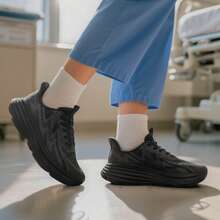 Women's Slip On Walking Shoes Hands-Free Cushion Running Tennis SwiftPlush Non-Slip Comfortable Workout Gym Athletic Fashion Sneakers - màu đen - Xem 7