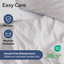 Cover Queen Size Set - Extra Soft Queen Size Duvet Cover 90 X 90 With 2 Pillow Shams - Hotel Luxury Easy Care And Fade Free W/ Zipper Closures & Ties - Breathable Bedding Set (Light Sage Green) - 04 - 法國灰(無被子) - 查看 6