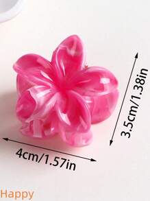 8pcs/4pcs New Cute Translucent Pink & Green Daisy Flower Hair Clips, Hair Claw, Sweet & Fresh, High-End, Suitable For Outfits, Parties, Travel Hair Jaw Clip Hair Clamps Hair Clutch Hair Catcher Clip