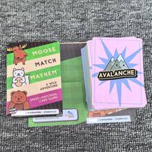 Taco Madness & Avalanche Llama Matching Game - Family Fun Card Game, Paper Material, Includes Casual Entertainment Game Cards, 2-8 Players, 10 Minutes Per Round, "Llama Madness" Adventure Board Game, Featuring Cheese Pizza Theme, Fast-Paced Matching Game, Suitable For Family Game Nights, Vibrant Colors, Entertaining Tabletop Game | Vivid Card Design | Colorful Deck - Color - View 5