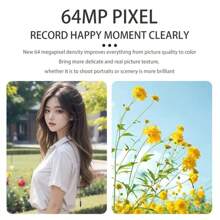 High-Definition Digital Camera 1500mAh 16X Zoom Optional Wide-Angle Lens Retro 2.8 Inch Flip The Screen 64M Pixel 4K HD Video White Black Silver For Boyfriend And Girlfriend(White)