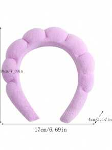 Esponja azul para afeitar el cabello de niñas, diseño de terciopelo de alta calidad, diadema sencilla para maquillaje/desmaquillaje/lavado de cara, hermoso afeitar el cabello del baño