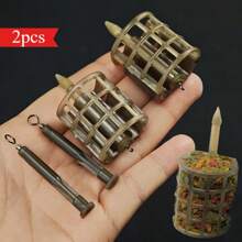 2pcs Portable Feeders Cage Lightweight Fishing Feeder Cage