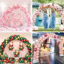Improved Balloon Arch Stand Kit, 10FT Wide & 9FT High Adjustable Balloon Arch Frame, Ideal For Party Decorations, With Thickened Water Base, 50 Balloon Clips, Balloon Pump, Suitable For Weddings, Graduation Ceremonies, And Birthday Parties. - 83PCS - View 6