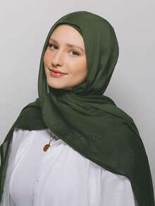 FADZOYLE 1 Stück einfarbiger Hijab Schal aus hochwertigem Modal, Sommer Strand Sonnenschutz Schal und Kopftuch, exklusives Maxi-Tuch, Abaya für den Alltag, Unterkappe für Frauen, Schleier für Festivals, Gebete und Pilgerreisen, muslimisches Zubehör - hellgrau - Übersicht 5