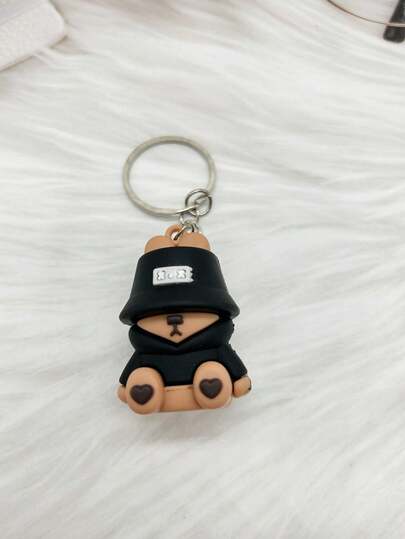 Drăguț 1 buc bărbați creativ hanorac ursuleț de pluș breloc pandantiv Ziua Îndrăgostiților accesorii auto geantă farmecul școlii gotic Y2k