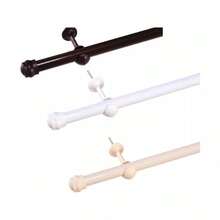 Wooden Rod Kit 2.00m X 19mm Curtain Rod Various Colors - Paja - Ver 3