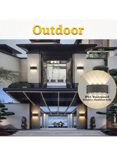 Indoor ative LED Wand Lamp, Moisture Proof Bedroom Lighting Eye Friendly Zachte Verlichting 3000K Warm Fixture LED, Applicable Voltage 85V 265V, Home ation Balcony/Staircase/Stairwell/Indoor/Garden/Living Room/Bathroom/Kitchen/Bedroom/Corridor/Passageway view 5