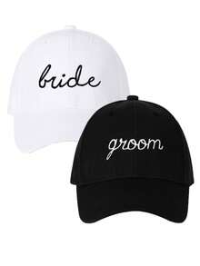 2 件刺绣棒球帽，防晒透气，时尚男女通用，适合旅行、户外运动穿着