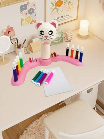Learning Toy 3 In 1 Kid Projection Drawing Board Diy Assembly Toys For Children Gifts,Educational Toys Led Projector Drawing Table Toy Painting Toys.