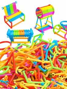 200/300pcs Magic Wand Building Block Set - Teen Educational Building Toys PVC Material, Unleash Your Child's Imagination, Education Construction Engineering Set, Multi-Color And Multi-Shape, Perfect Gift For Birthdays And Holidays