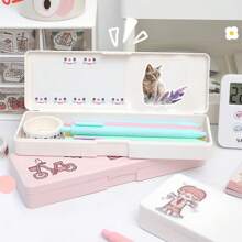 Set di 17 adesivi carini a tema gatto in stile acquerello per bricolage, scrapbooking, album, planner, taccuino, decorazione computer, cartoleria vintage, forniture scolastiche, back to school