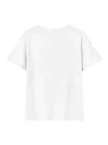 200g Pure Cotton T-Shirt 2025 Summer Ladies New Short Sleeve Pure Cotton Holiday Pattern Short Sleeve Round Neck Couple Wear Small Shirt Tops - 白色 - 查看 3