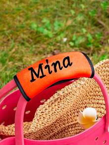 1 قطعة غطاء مخصص بالطباعة الحرارية لمقبض الحقيبة بالاسم المطبوع، أغطية مخصصة للمقابض لحقيبة السفر والحقائب والشنط، علامة مميزة على الحقيبة. غطاء مقبض الحقيبة المخصص سيكون أفضل رفيق لرحلاتك القادمة. - متعدد الألوان - مشاهدة 8