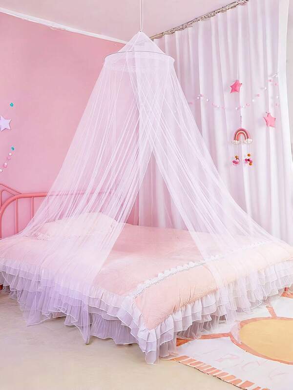 413*98in Large Mosquito Net Bed, Hanging Fly Insect Repellent Dome Tent Bedding Net, For Bed Canopy Mosquito Net, Camping, Home Use, Room Decor