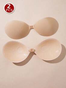 Reusable Push-Up Invisible Front Closure Silicone Bras, Nipple Covers, Women's Lingerie & Underwear Accessories, Suitable For Dresses, Jumpsuits, Wedding Gowns In Summer
