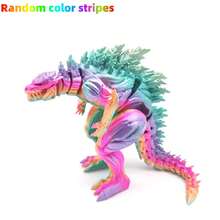 Dinosaurio de monstruo musculoso impreso en 3D del Rey Monstruo 2025, tamaño 18cm/7.08in - Dinosaurio de juguete del Rey Monstruo musculoso suave y jugable, diseño biológico mitológico, juguete decorativo del hogar para alivio del estrés, decoración de habitación, juguete hiperactivo, juguete sensorial, juguete estimulante, juguete juvenil, fluorescente, juguete resistente al estrés, juguete, regalo de cumpleaños/Pascua, regalo de Pascua (color de ojos aleatorio) - Multicolor - Ver 14