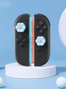 2 pièces Coiffes de joystick en forme de crâne pour manette NS2 Joy-Con, capuchons de pouce en silicone compatibles avec la console Switch NS2 et les accessoires de manette de jeu, modèles patte/requin/fleur/nuage/panda, plusieurs options