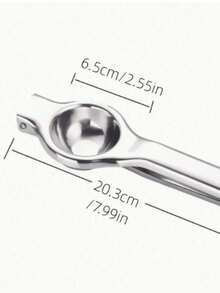 1pc Stainless Steel Handheld Citrus Juicer, Lemon Squeezer, Manual Juice Extractor, Suitable For Lemon, Kitchen & Living Room, With Wrist Guard - Silver - View 6