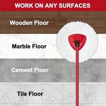 2 Pack Mop Replacement Heads For O-Cedar Spin Mop, Microfiber Spin Mop Refills, Easy Cleaning Mop Head Replacement Refill