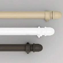 Wooden Rod Kit 2.00m X 19mm Curtain Rod Various Colors - Titanium - View 4