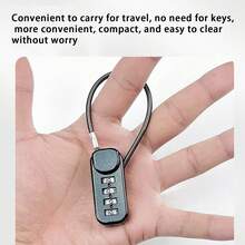 [Lucchetto anti-furto per biciclette] Lucchetto combinazione multifunzione | Adatto per biciclette, caschi, zaini, bagagli, armadietti di palestra | Essenziale per viaggi e campeggio anti-furto | Design senza chiave, unisex - Multicolore - Visualizzare 4