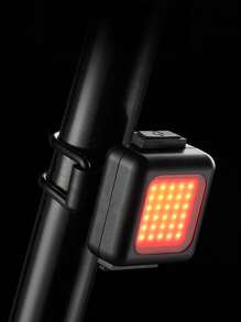1 pezzo Mini luce anteriore e posteriore per bicicletta multifunzionale in ABS, ricaricabile USB, alta luminosità, adatta per ciclismo, escursionismo e campeggio all aperto