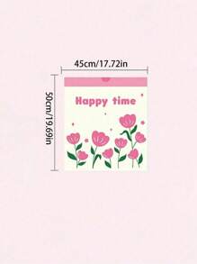 30pcs High-Capacity Thick Drawstring Garbage Bags, Creative Sunflower Pattern Handheld Sealed Cleaning Bags, Leakproof Kitchen Waste Storage Bags, Happy Mother's Day